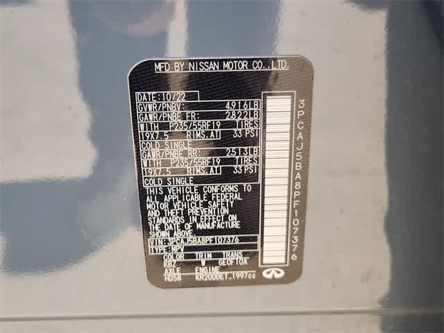 2023 INFINITI QX50 LUXE