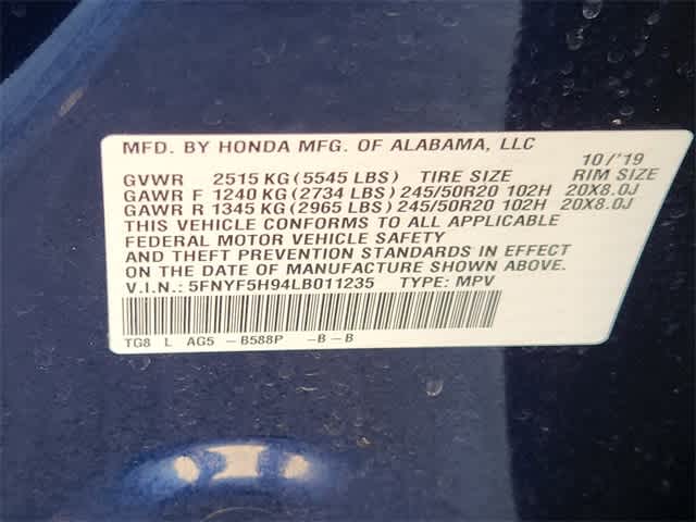 2020 Honda Pilot Touring 8-Passenger