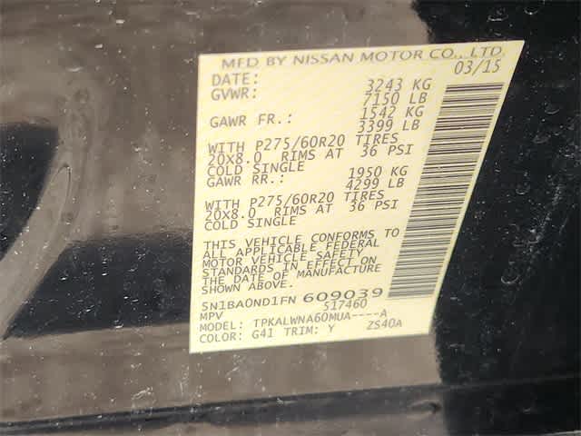 2015 Nissan Armada Platinum