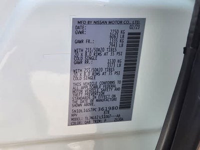 2023 INFINITI QX60 SENSORY