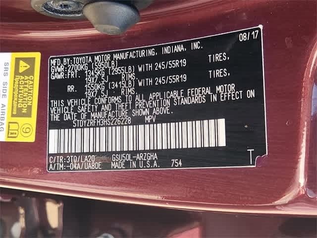 2017 Toyota Highlander Limited Platinum