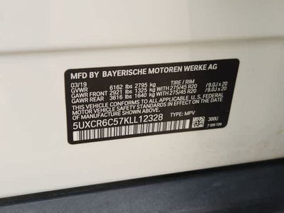 2019 BMW X5 xDrive40i xDrive40i