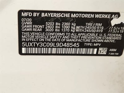 2020 BMW X3 sDrive30i