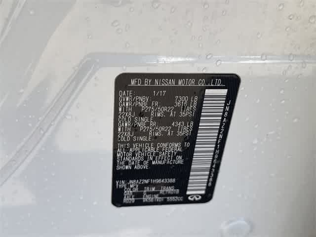 2017 INFINITI QX80 RWD