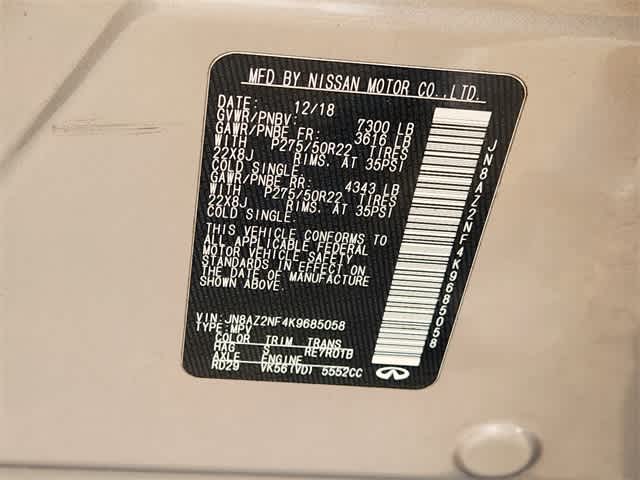 2019 INFINITI QX80 LUXE