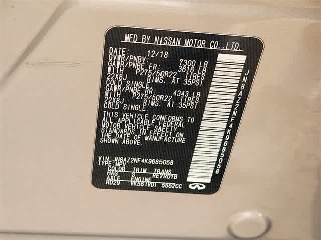 2019 INFINITI QX80 LUXE