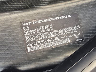2016 BMW i8 2dr Cpe