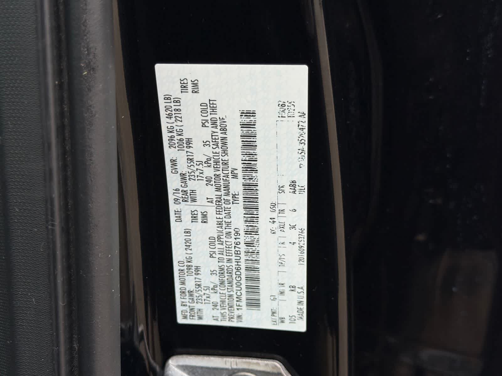 2017 Ford Escape SE