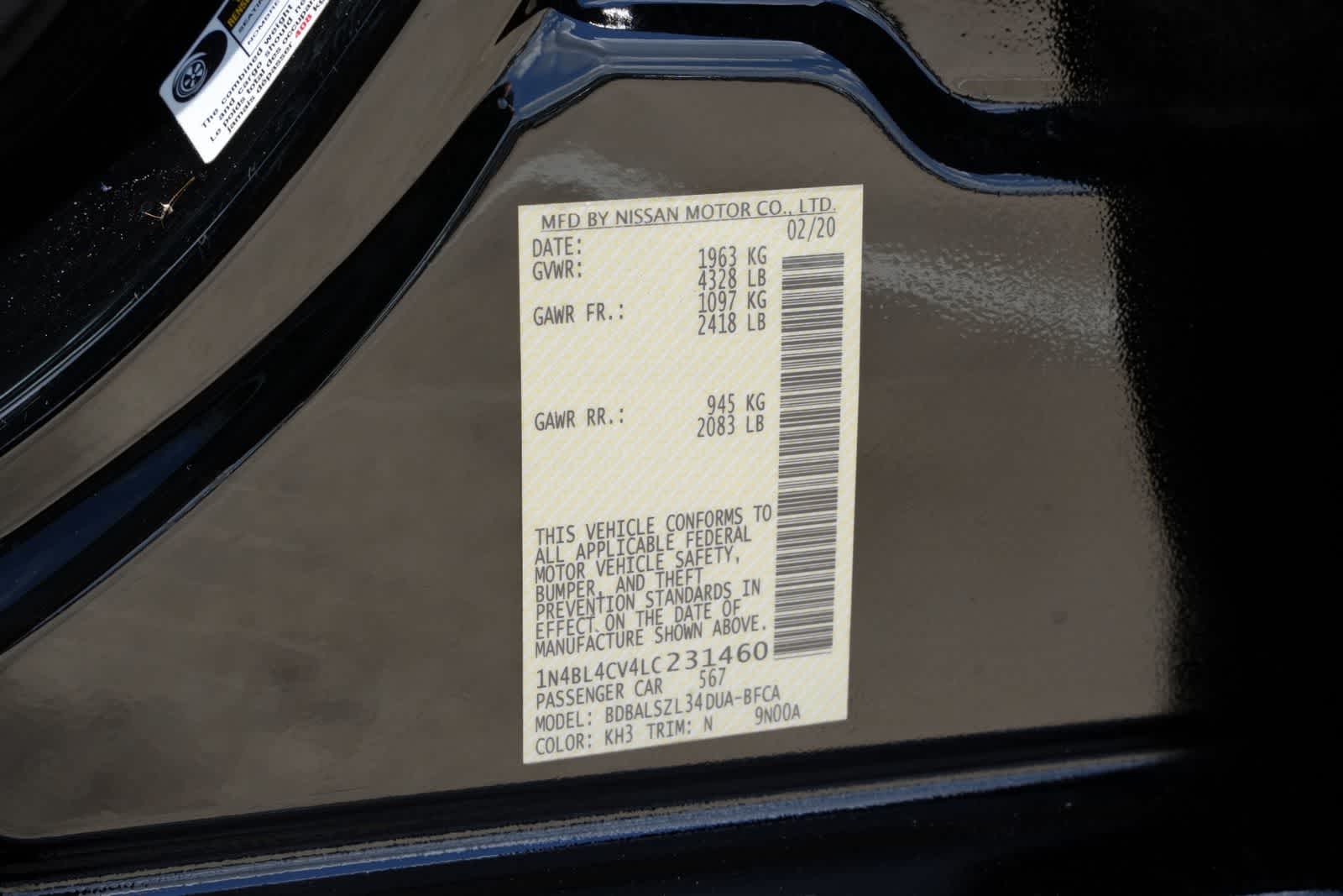 2020 Nissan Altima 2.5 SR