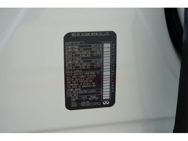 2021 INFINITI QX50 AUTOGRAPH