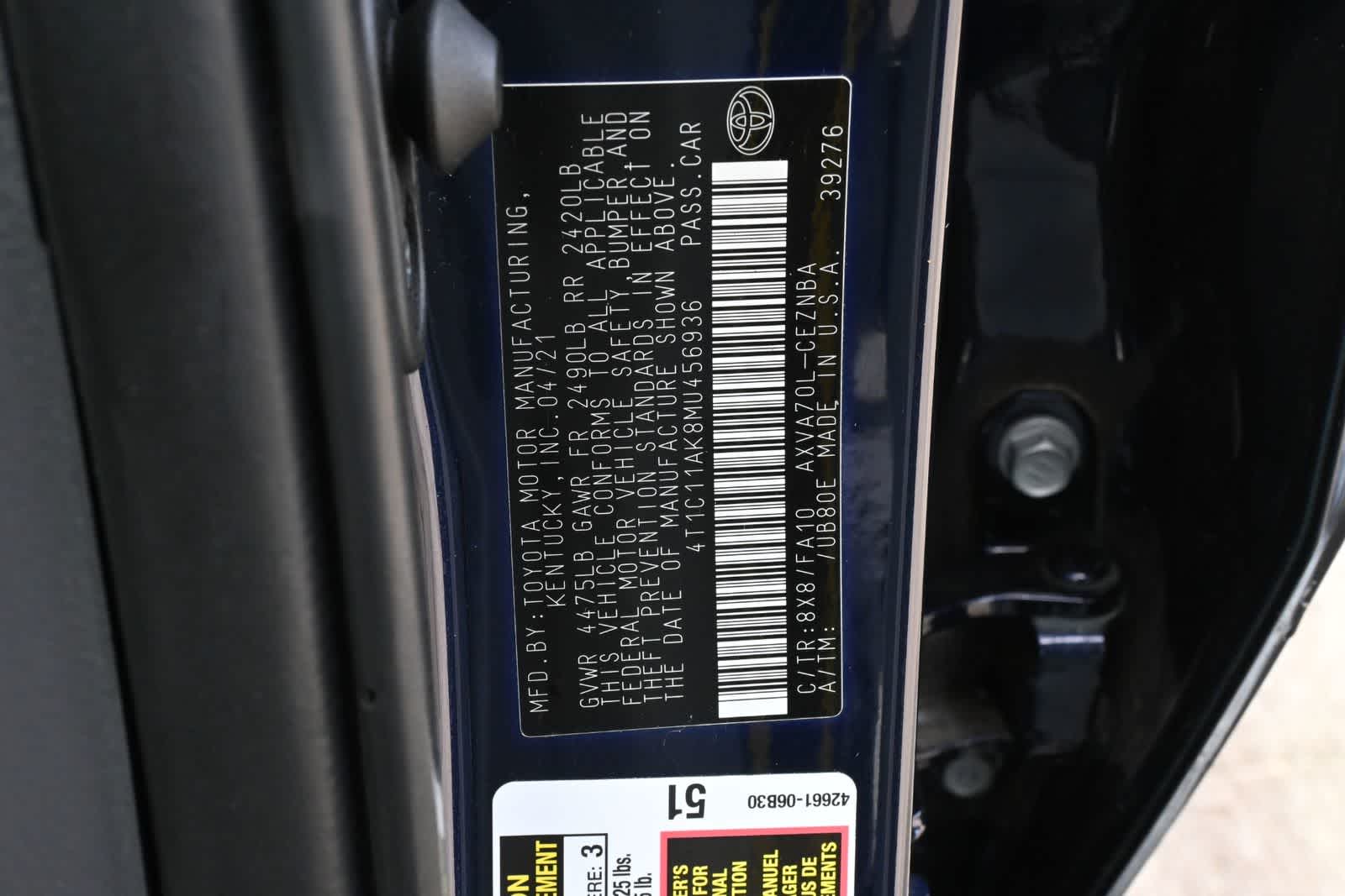 2021 Toyota Camry LE