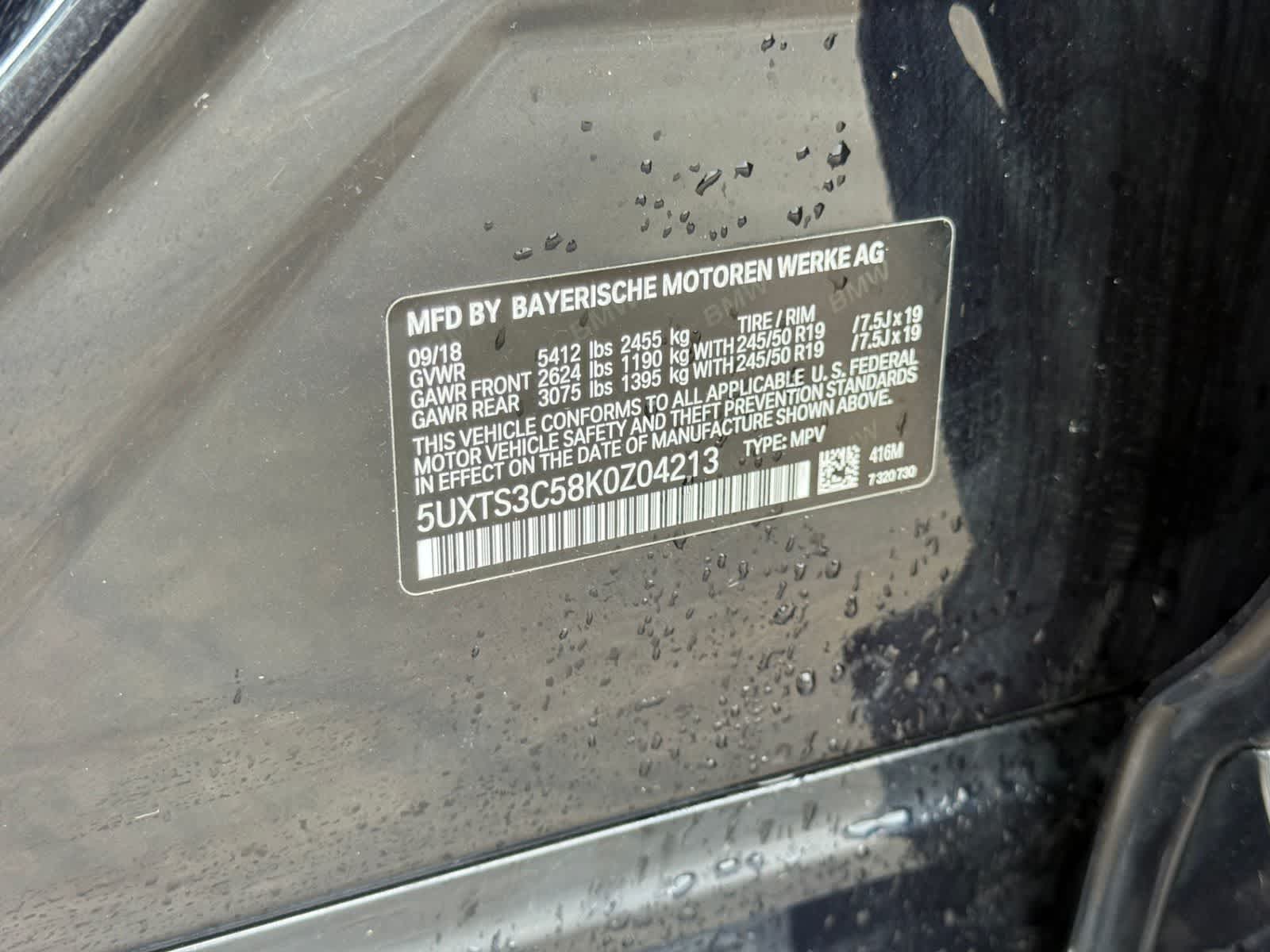 2019 BMW X3 M40i M40i