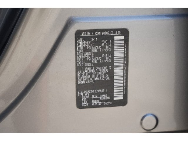 2014 INFINITI QX80 2WD 4dr