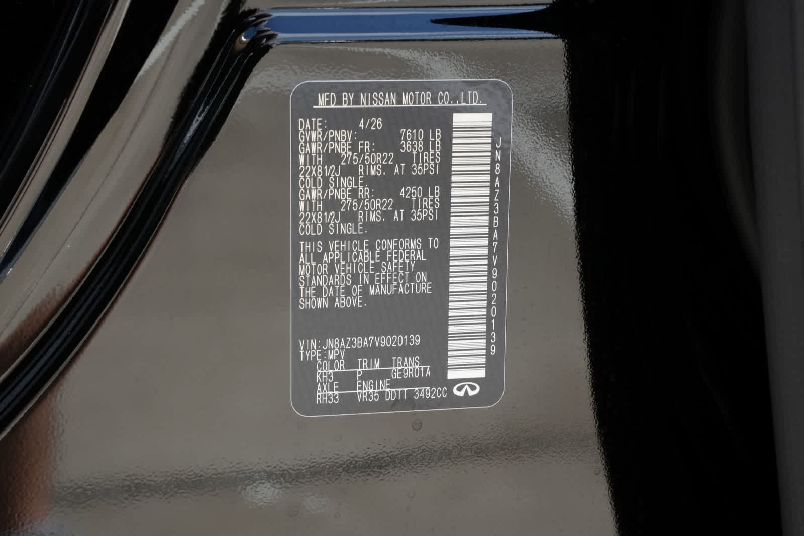 2027 INFINITI QX80 LUXE