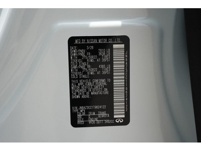 2026 INFINITI QX80 AUTOGRAPH