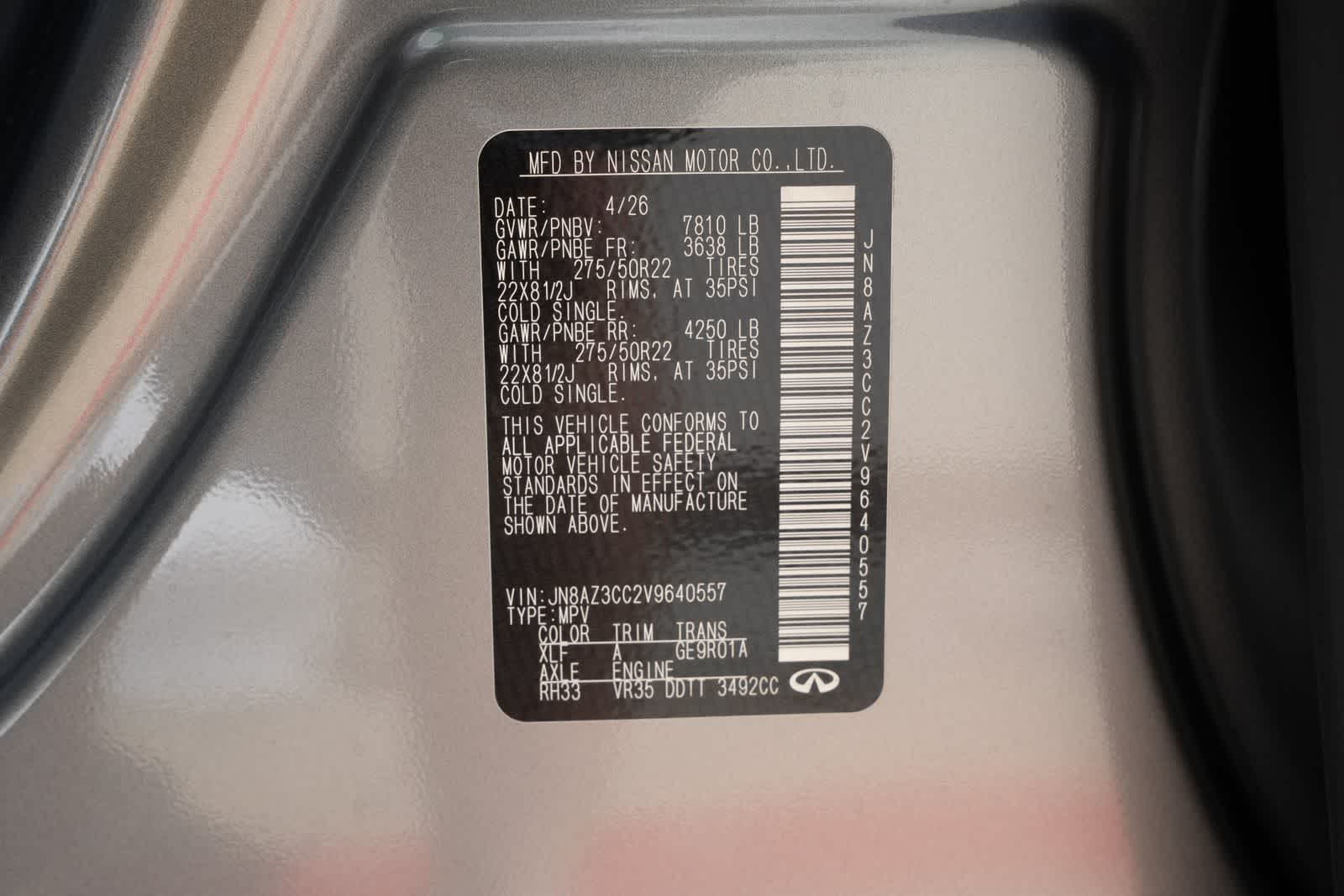 2027 INFINITI QX80 AUTOGRAPH