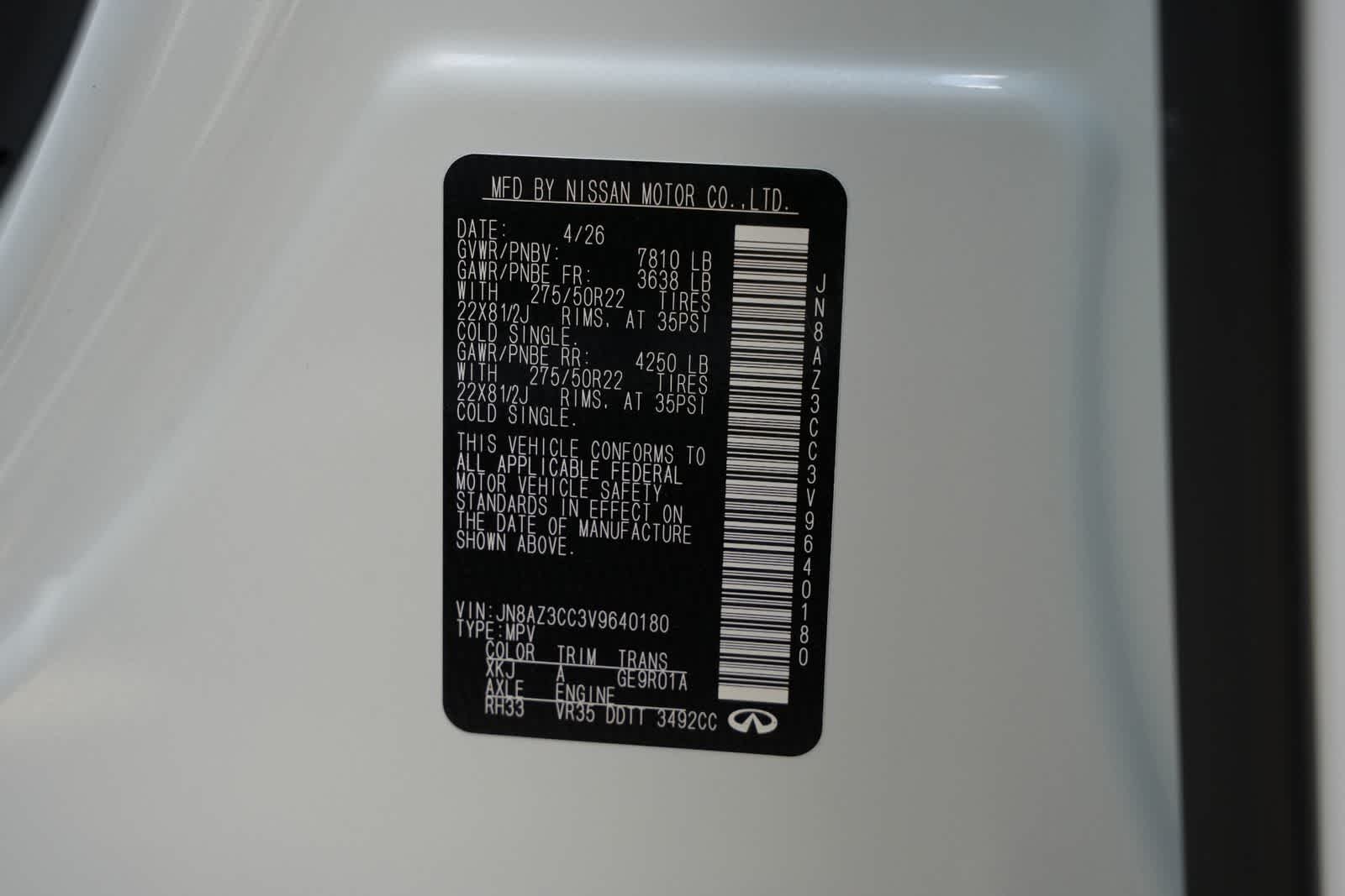 2027 INFINITI QX80 AUTOGRAPH