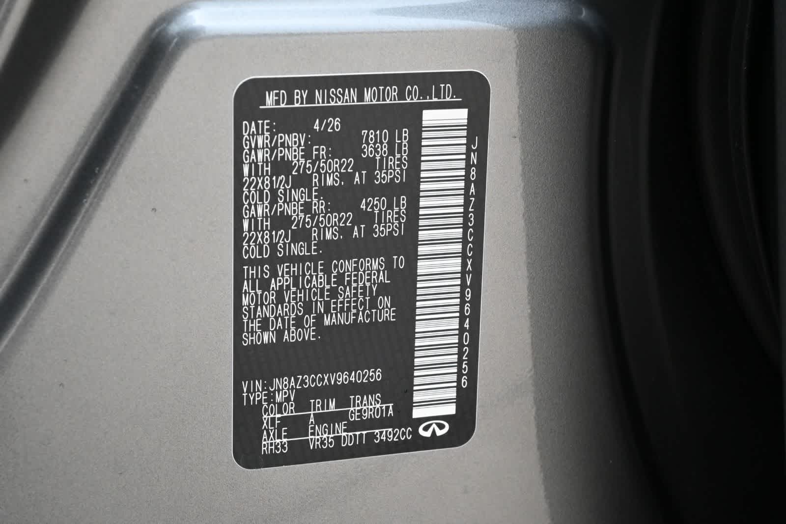 2027 INFINITI QX80 AUTOGRAPH
