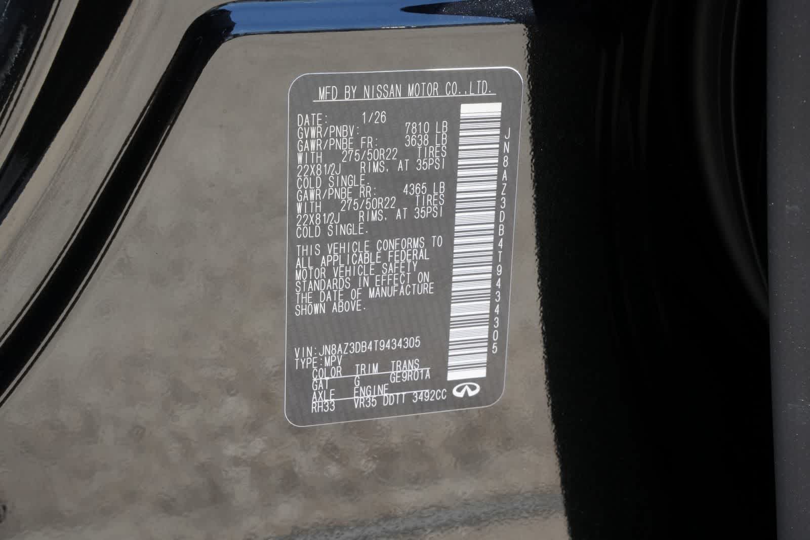 2026 INFINITI QX80 SPORT