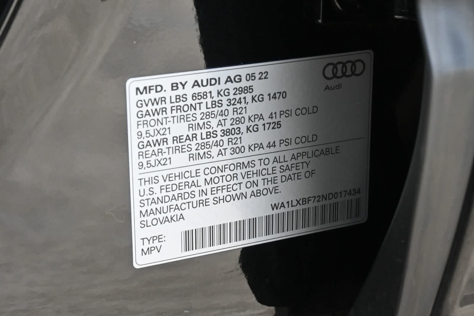 2022 Audi Q7 Premium Plus