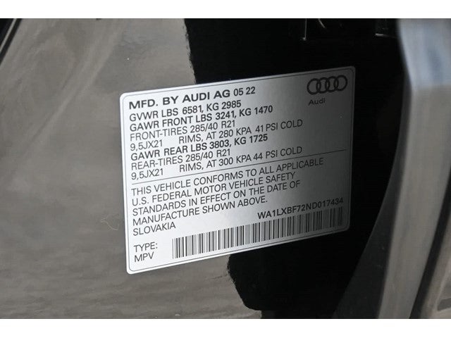 2022 Audi Q7 Premium Plus